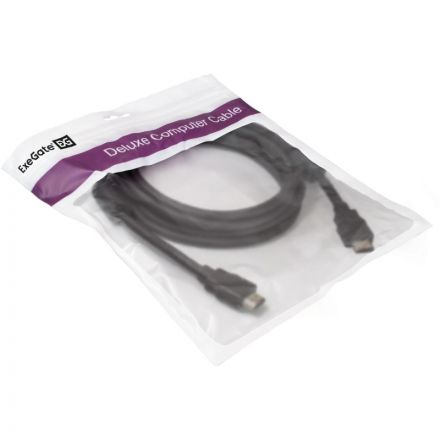 Кабель HDMI ExeGate EX-CC-HDMI2-3.0F 19M/19M, v2.0, 3м, 4K UHD, Ethernet Кабель HDMI ExeGate EX-CC-HDMI2-3.0F 19M/19M, v2.0, 3м, 4K UHD, Ethernet