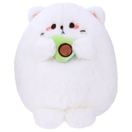 Игрушка мягкая "Котик с авокадо", 20 см, цвет белый, WOOZOO (ВУЗУ), 666781 Игрушка мягкая "Котик с авокадо", 20 см, цвет белый, WOOZOO (ВУЗУ), 666781