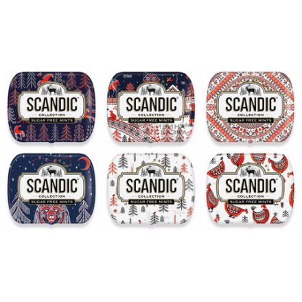 Драже освежающие SCANDIC без сахара со вкусом "Клубничный микс", 14 г, 4610274540063 Драже освежающие SCANDIC без сахара со вкусом "Клубничный микс", 14 г, 4610274540063