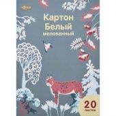Картон белый №1School, 20л ,А4, Живая природа, мелов