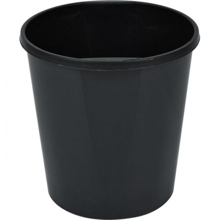 Корзина офисная 19л пластик, черная СПб