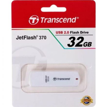 Флеш-память Transcend JetFlash 370, 32Gb, USB 2.0, бел, TS32GJF370 Флеш-память Transcend JetFlash 370, 32Gb, USB 2.0, бел, TS32GJF370