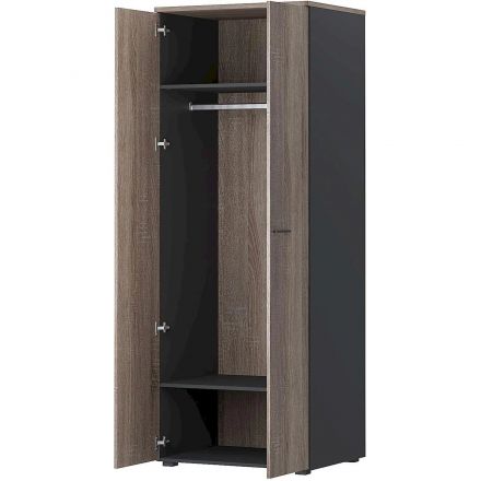 Корпус гардероба Комус МебельК-Loft 241H002 786х616х2106 сонома темн/графит
