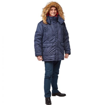 Куртка рабочая зимняя муж. з28-КУ син (р.44-46)182-188