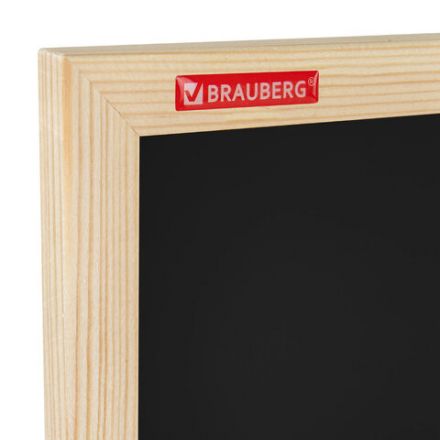 Доска для мела магнитная 30х45 см, черная, деревянная рамка, BRAUBERG "Wood", 238801 Доска для мела магнитная 30х45 см, черная, деревянная рамка, BRAUBERG "Wood", 238801