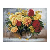 Алмазная мозаика ТРИ СОВЫ "Астры", 30*40см, холст на деревянном подрамнике, картонная коробка с пластиковой ручкой Алмазная мозаика ТРИ СОВЫ "Астры", 30*40см, холст на деревянном подрамнике, картонная коробка с пластиковой ручкой