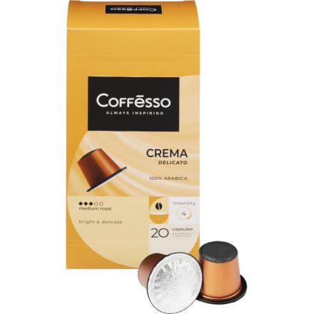 Кофе в капсулах Coffesso Crema Delicato, 100% Premium Arabica, 20кап Кофе в капсулах Coffesso Crema Delicato, 100% Premium Arabica, 20кап