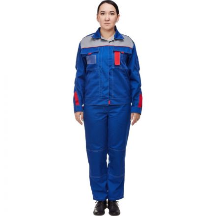 Костюм рабочий летний л10-КБР жен вас/сер/крас 40-42 170-176 ( серия л) Костюм рабочий летний л10-КБР жен вас/сер/крас 40-42 170-176 ( серия л)