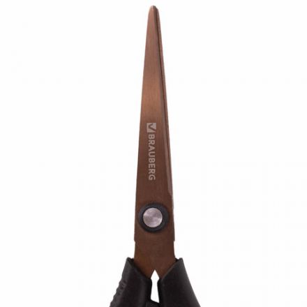 Ножницы BRAUBERG "Heavy Duty", 165 мм, суперпрочные, титановое покрытие, 2-х сторонняя заточка, 236789 Ножницы BRAUBERG "Heavy Duty", 165 мм, суперпрочные, титановое покрытие, 2-х сторонняя заточка, 236789