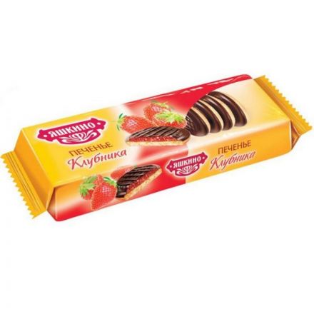 Печенье сдобное Яшкино клубника 137г ЯП208 Печенье сдобное Яшкино клубника 137г ЯП208