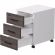 Тумба мобильная 0MX_ EVO 254T001W3/W3/DK 406х540х608 Белый/Дуб Пасадена