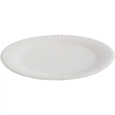 Тарелка одноразовая d170мм, бел., картон, 1000 шт/кор, 130011S/БУ