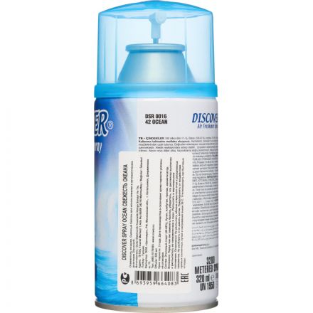 Сменный баллон для автоматического освежителя Discover Ocean Океан 320 мл Сменный баллон для автоматического освежителя Discover Ocean Океан 320 мл