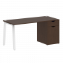 Home Office Стол письменный VR.SP-3-158.1.A Венге/Белый металл 1580*720*750