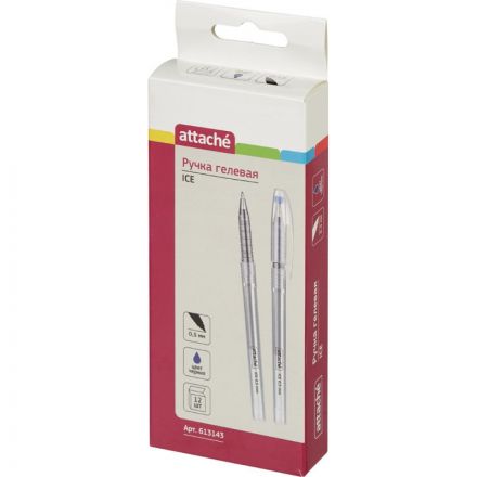 Ручка гелевая Attache Ice синяя (толщина линии 0.5 мм) Ручка гелевая Attache Ice синяя (толщина линии 0.5 мм)