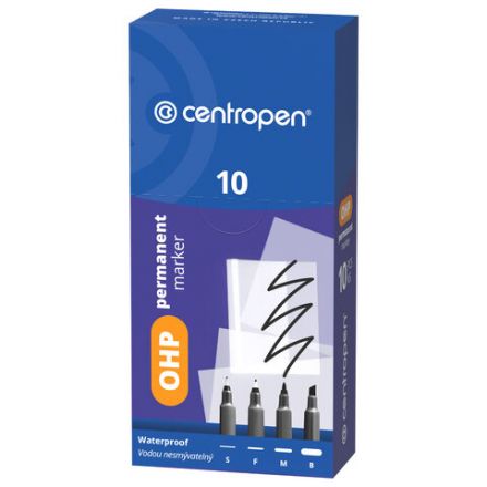 Маркер перманентный для любой гладкой поверхности ЧЕРНЫЙ CENTROPEN "OHP", 0,3 мм, 2634, 626340112 Маркер перманентный для любой гладкой поверхности ЧЕРНЫЙ CENTROPEN "OHP", 0,3 мм, 2634, 626340112