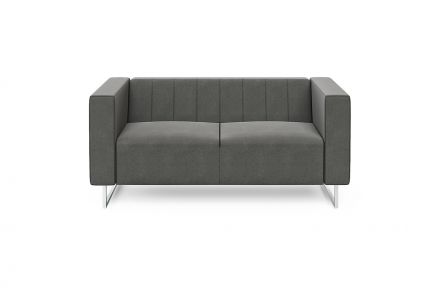 Диван двухместный Chairman ВЕНТА 1440х750х670  рогожка Scandinavia Dk.Grey Диван двухместный Chairman ВЕНТА 1440х750х670  рогожка Scandinavia Dk.Grey