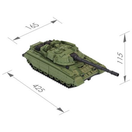 Танк игрушечный "Барс", пластиковый, 42,5x16,5x11,5 см, НОРДПЛАСТ, 252