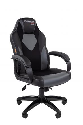 Офисное кресло Chairman game 17 Россия экопремиум черный/серый