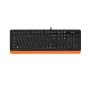 Клавиатура A4Tech Fstyler FK10 черный/оранжевый USB