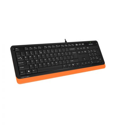 Клавиатура A4Tech Fstyler FK10 черный/оранжевый USB