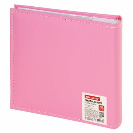 Фотоальбом BRAUBERG "Cute Baby" на 200 фото 10х15 см, под кожу, бумажные страницы, бокс, розовый, 391141 Фотоальбом BRAUBERG "Cute Baby" на 200 фото 10х15 см, под кожу, бумажные страницы, бокс, розовый, 391141