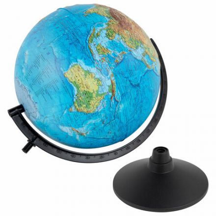 Глобус физический Globen "Классик", 32 см, рельефный, К013200219 Глобус физический Globen "Классик", 32 см, рельефный, К013200219