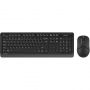 Набор клавиатура+мышь A4Tech Fstyler (FG1012 BLACK) клав:черн/сер мышь:черн