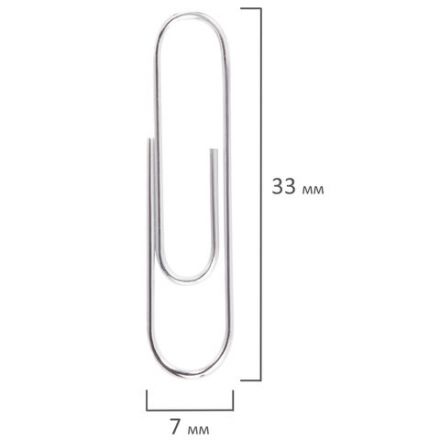 Скрепки STAFF, 33 мм, оцинкованные, 100 шт., в картонной коробке, 270445 Скрепки STAFF, 33 мм, оцинкованные, 100 шт., в картонной коробке, 270445