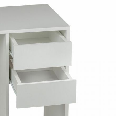 Стол письменный/компьютерный BRABIX "Scandi CD-017", 900х450х750 мм, 2 ящика, белый, 641894, ЦБ013706-1
