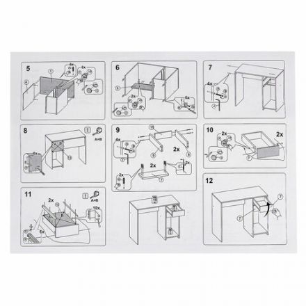 Стол письменный/компьютерный BRABIX "Scandi CD-017", 900х450х750 мм, 2 ящика, белый, 641894, ЦБ013706-1
