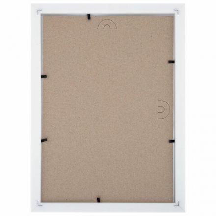 Рамка 21х30 см небьющаяся, багет 20 мм, пластик, BRAUBERG "HIT3", белая с двойной позолотой, 391381