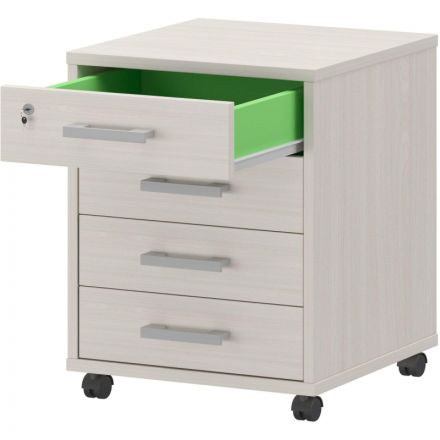 Тумба PT Арго . подкатная 4 ящика АТЛ-04 ясень ш