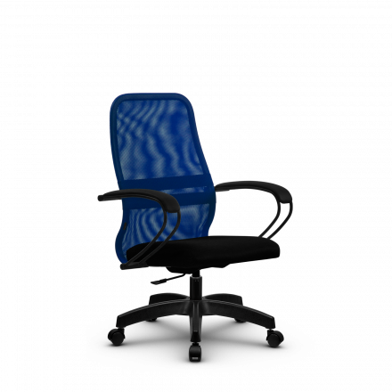 Кресло Метта SU-CP-8P синее/черное Pl