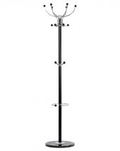 Вешалка напольная DOBRIN BONNY, чёрный мрамор, чёрный