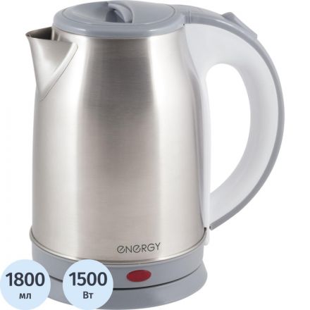 Чайник ENERGY Е-202 нерж, 1,8л, 1,5кВт, диск Чайник ENERGY Е-202 нерж, 1,8л, 1,5кВт, диск