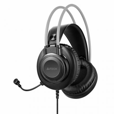 Наушники с микрофоном (гарнитура) A4TECH Fstyler FH200I, проводные, 1.8 м, 3.5 jack, серые, 1431335 Наушники с микрофоном (гарнитура) A4TECH Fstyler FH200I, проводные, 1.8 м, 3.5 jack, серые, 1431335