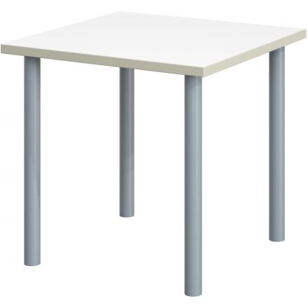 Стол обеденный Комус МДС 70х70 белый пл/серый