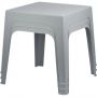 Стол PR_журнальный Decorona DeForma 595x595x495 мм дымчатый кварц