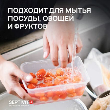 Средство для мытья посуды гипоаллергенное 1 л, SEPTIVIT "Нежное алоэ", биоразлагаемый, дозатор Средство для мытья посуды гипоаллергенное 1 л, SEPTIVIT "Нежное алоэ", биоразлагаемый, дозатор