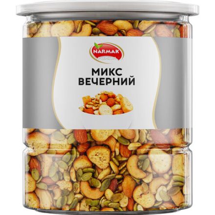 Ореховая смесь NARMAK "МИКС Вечерний" семена тыквы, миндаль, кешью, арахис, сухари, 500 г Ореховая смесь NARMAK "МИКС Вечерний" семена тыквы, миндаль, кешью, арахис, сухари, 500 г
