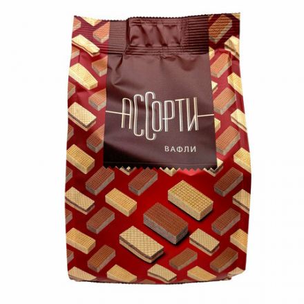 Вафли CONFASHION, ассорти вкусов: крем-брюле, кофе с молоком, халва, 250 г, УТ-00031159