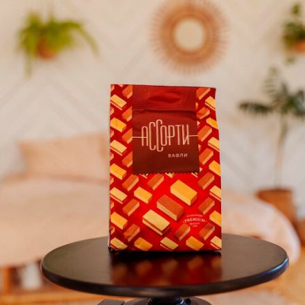 Вафли CONFASHION, ассорти вкусов: крем-брюле, кофе с молоком, халва, 250 г, УТ-00031159