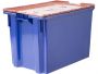 Ящик п/э 600х400х400 Safe PRO сплошной, цв. синий с оранжевой крышкой Ящик п/э 600х400х400 Safe PRO сплошной, цв. синий с оранжевой крышкой