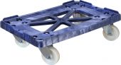 Тележка 600х400 полиамидные колеса, Россия  синий