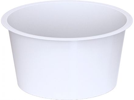 Контейнер п/п 0,198л. круглый, под запайку, с белой крышкой цв. белый Контейнер п/п 0,198л. круглый, под запайку, с белой крышкой цв. белый