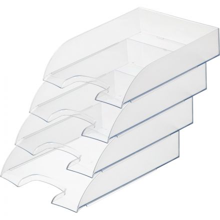 Лоток горизонтальный ATTACHE, прозрачный 4шт/упаковке Лоток горизонтальный ATTACHE, прозрачный 4шт/упаковке