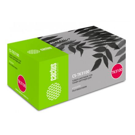 Тонер-картридж CACTUS (CS-TK3100) для KYOCERA FS-2100D/DN/M3040DN/M3540DN, ресурс 12500 стр. Тонер-картридж CACTUS (CS-TK3100) для KYOCERA FS-2100D/DN/M3040DN/M3540DN, ресурс 12500 стр.