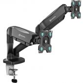 Кронштейн Onkron G160, TV 13-32, для 2-ух мон, газлифт, настольный, чер