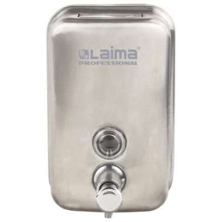 Дозатор для жидкого мыла LAIMA PROFESSIONAL INOX (гарантия 3 года), 0,5 л, нержавеющая сталь, матовый, 605396 Дозатор для жидкого мыла LAIMA PROFESSIONAL INOX (гарантия 3 года), 0,5 л, нержавеющая сталь, матовый, 605396